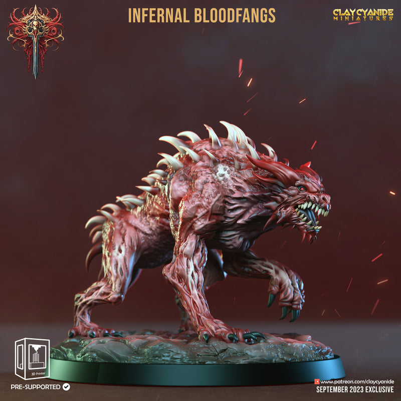 Infernal Bloodfang A | Wrath of Chernobog | Fantasy Miniature | Clay Cyanide