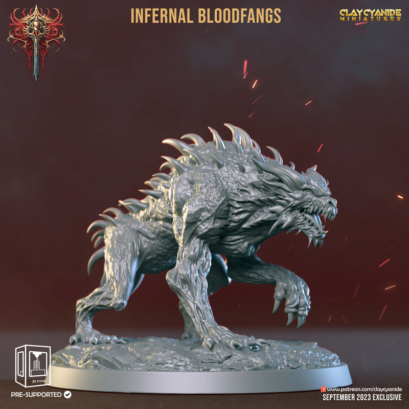 Infernal Bloodfang A | Wrath of Chernobog | Fantasy Miniature | Clay Cyanide