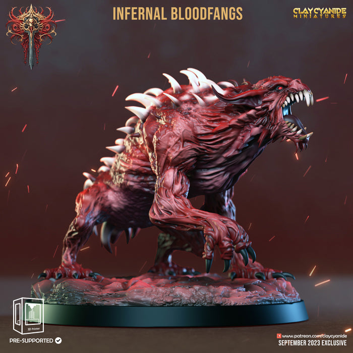 Infernal Bloodfang C | Wrath of Chernobog | Fantasy Miniature | Clay Cyanide