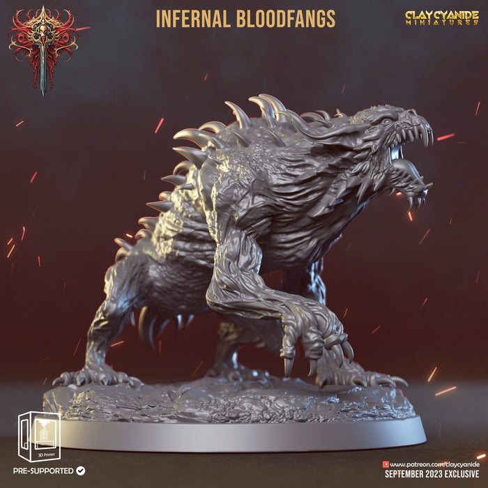 Infernal Bloodfang C | Wrath of Chernobog | Fantasy Miniature | Clay Cyanide
