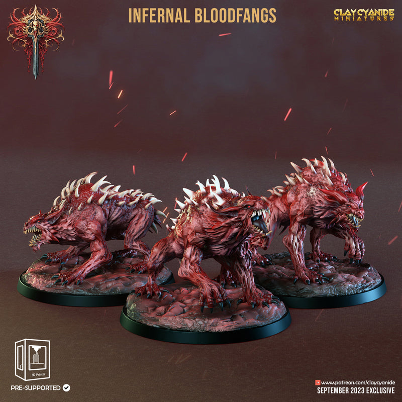 Infernal Bloodfang Miniatures | Wrath of Chernobog | Fantasy Miniature | Clay Cyanide