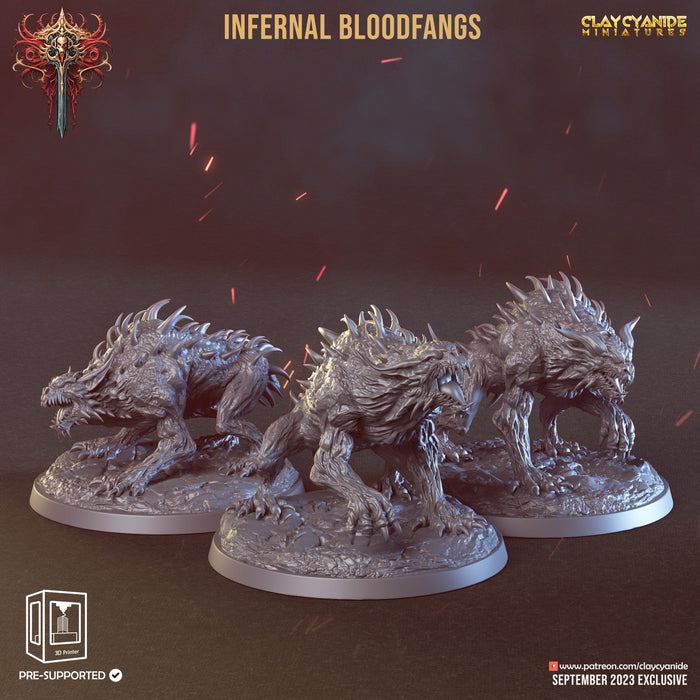 Infernal Bloodfang Miniatures | Wrath of Chernobog | Fantasy Miniature | Clay Cyanide
