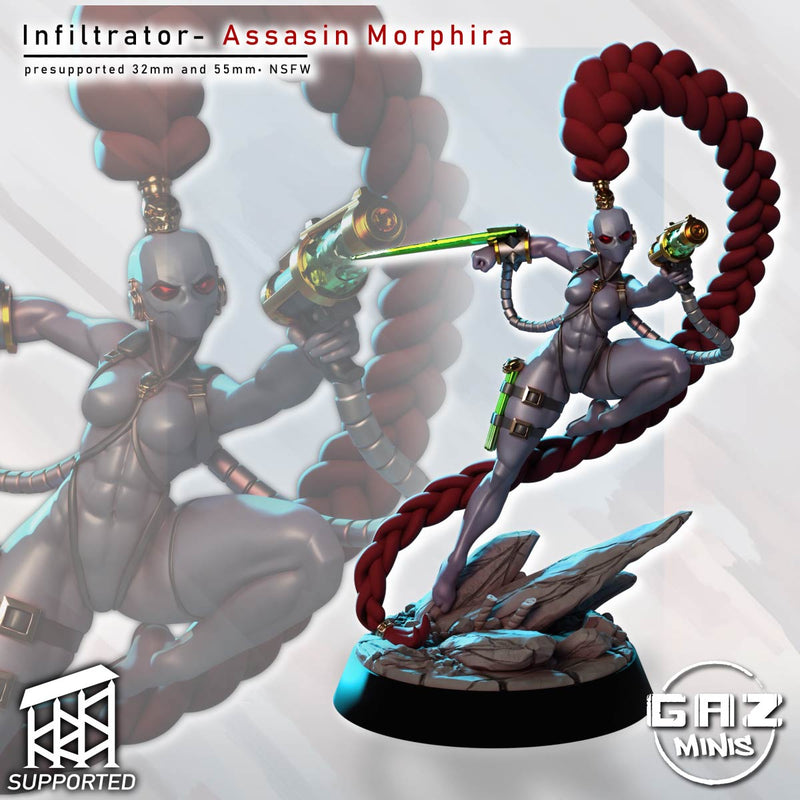 Assassin Morphira | Fantasy Pin-Up | Gaz Minis