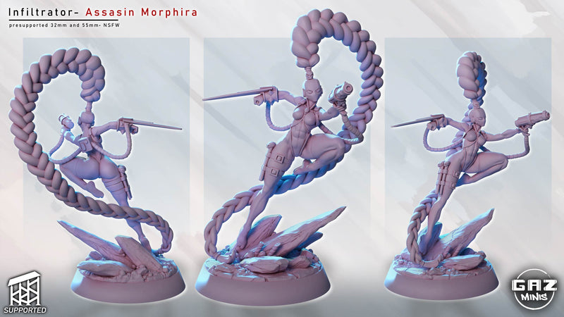 Assassin Morphira | Fantasy Pin-Up | Gaz Minis