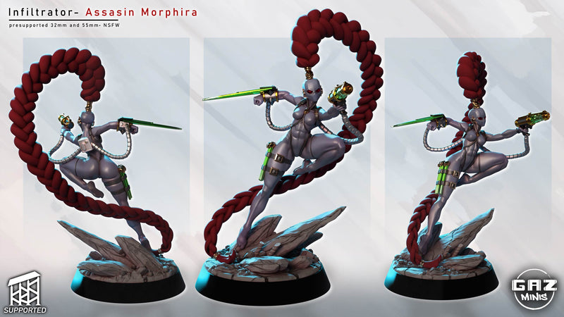 Assassin Morphira | Fantasy Pin-Up | Gaz Minis