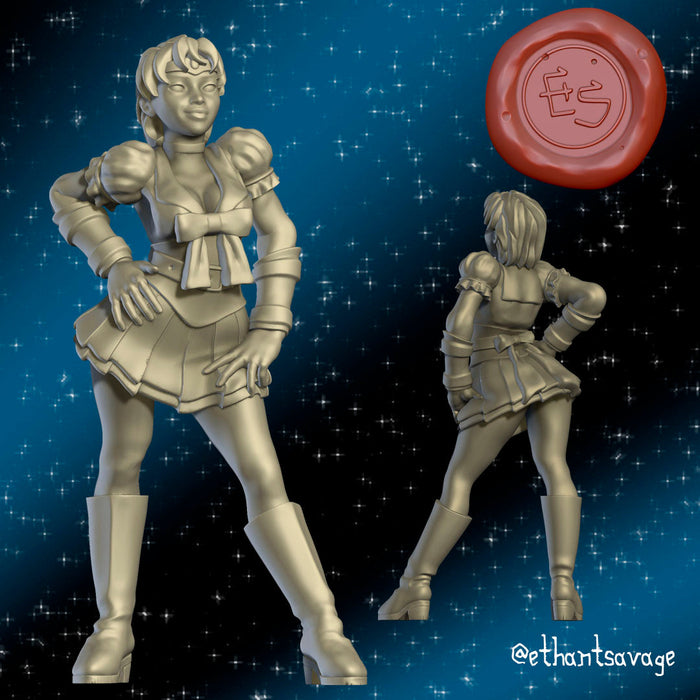 Inner Scout Miniatures | Sailor Scouts | Fantasy Miniature | Ethan Savage Studios TabletopXtra