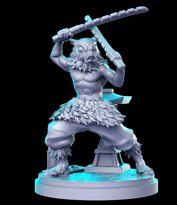 Samurai Demon Warrior Ino | Anime Series | Fantasy Miniature | RN Estudio