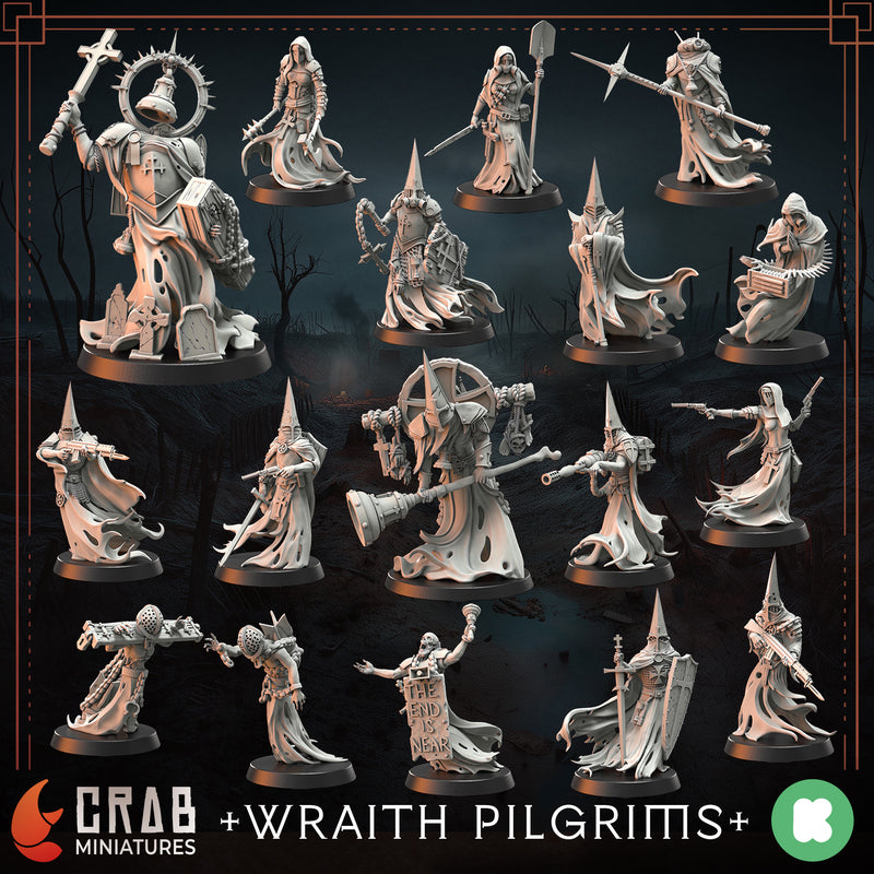Wraith Pilgrims | Doomed Battalions | Trench Grimdark | Crab Miniatures