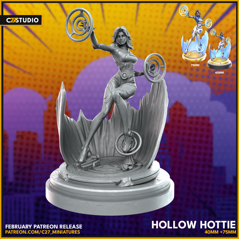 Hollow Hottie | Heroes | Sci-Fi Miniature | C27 Studio