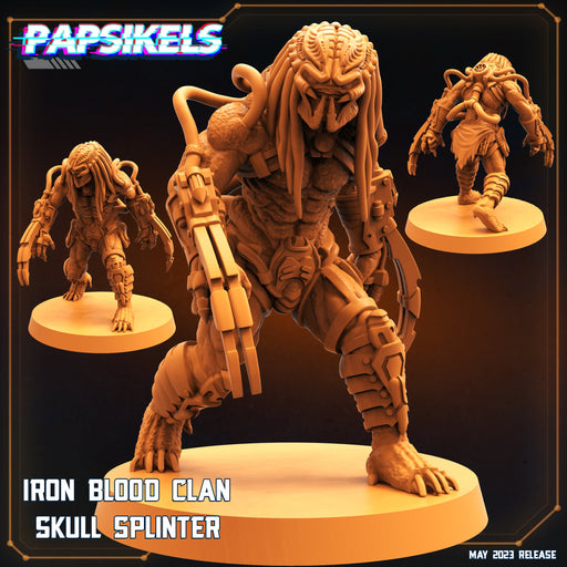Iron Blood Clan Skull Splinter | Star Entrance Into The Multi World | Sci-Fi Miniature | Papsikels TabletopXtra