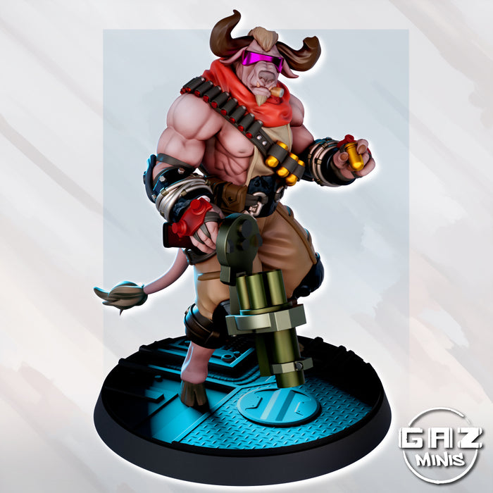 Minotaur Brax Ironblaster | Fantasy Miniature | Gaz Minis | [Multi-Listing]