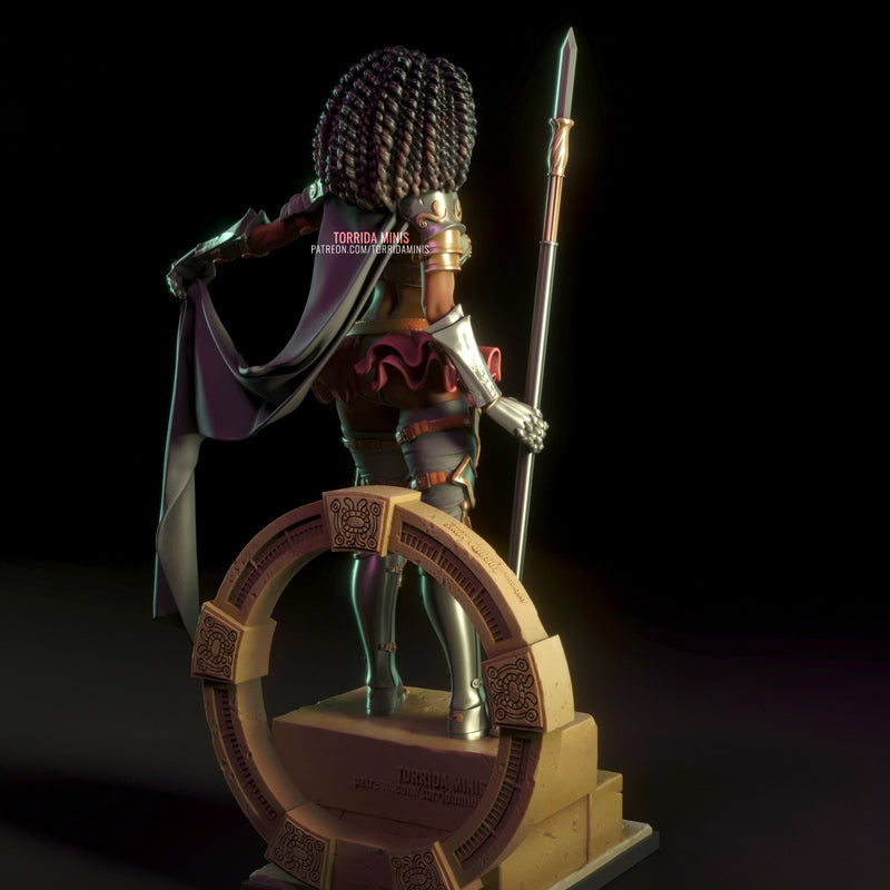 Iza | Pin-Up Statue Fan Art Miniature Unpainted | Torrida Minis