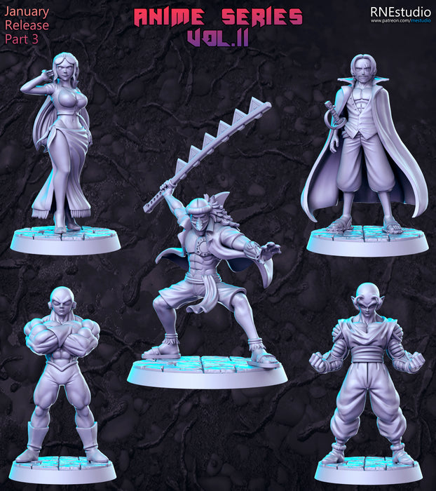 Anime Series Vol 11 Miniatures | Fantasy Miniature | RN Estudio