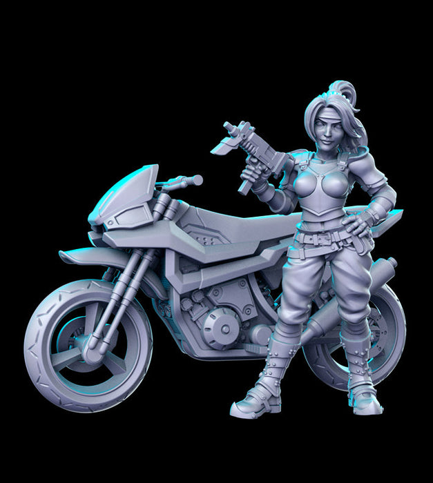 Jess w/ Bike | Classic JRPG Vol 13 | Fantasy Miniature | RN Estudio TabletopXtra