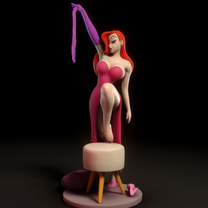 Jessica | Pin-Up Statue Fan Art Miniature Unpainted | Torrida Minis