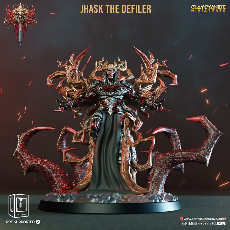 Jhask the Defiler | Wrath of Chernobog | Fantasy Miniature | Clay Cyanide