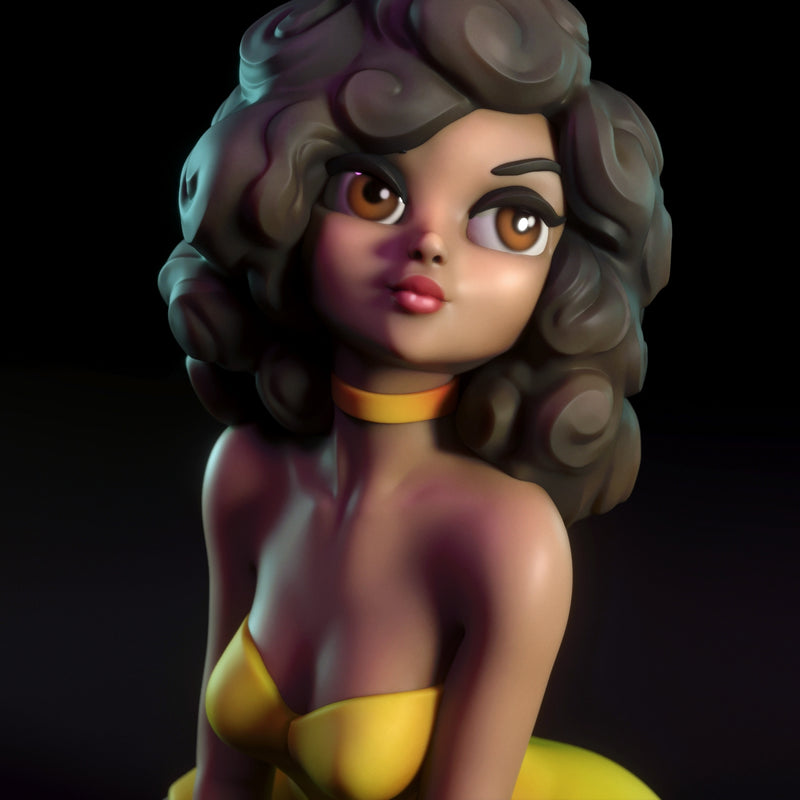 Judith | Pin-Up Statue Fan Art Miniature Unpainted | Torrida Minis