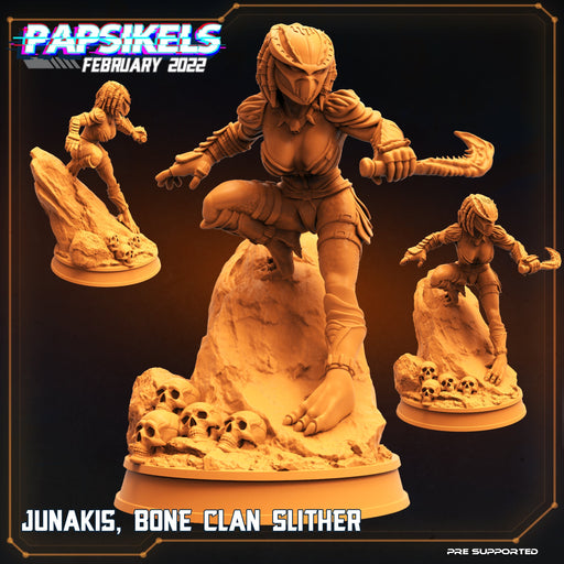 Junakis Bone Clan Slither | Aliens Vs Skull Hunters | Sci-Fi Miniature | Papsikels TabletopXtra