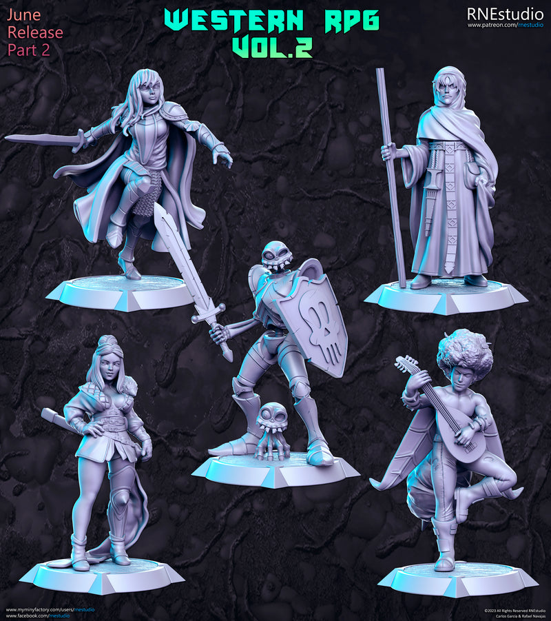 Western RPG Vol 2 Miniatures (Full Set) | Fantasy Miniature | RN Estudio