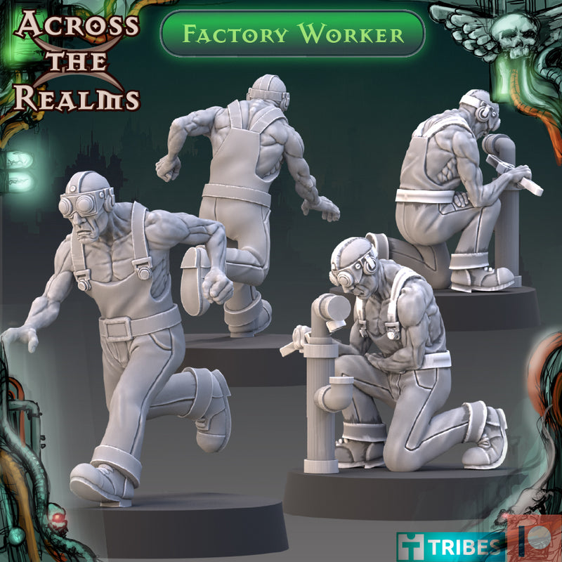 Factory Worker Miniatures | Grimdark Citizens | Across the Realms