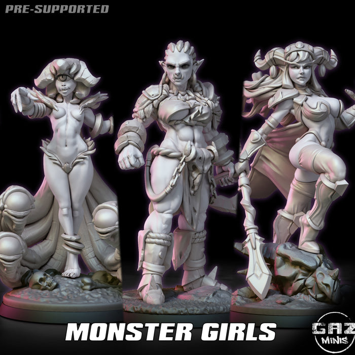 Monster Girls Miniatures (Full Set) | Fantasy Miniature | Gaz Minis