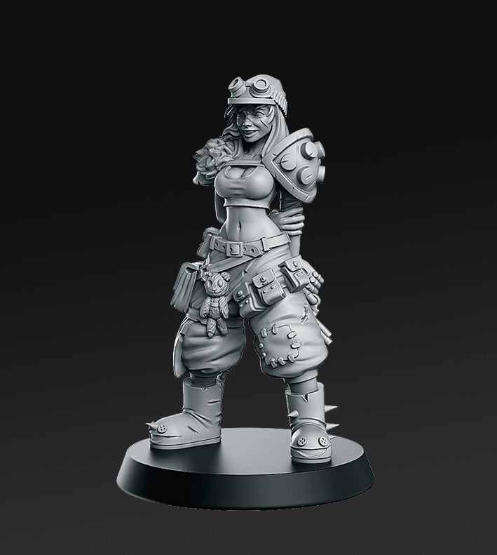 Junkgirl | From Wasteland | Fantasy Miniature | RN Estudio TabletopXtra