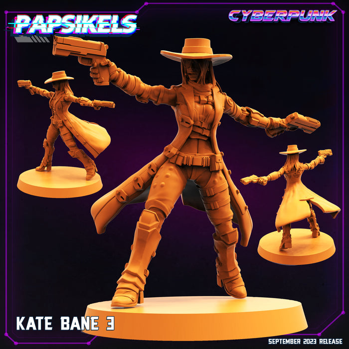 Kate Bane 3 | Cyberpunk | Sci-Fi Miniature | Papsikels