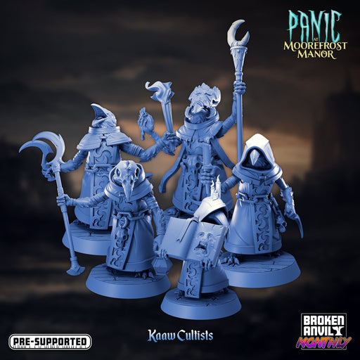 Kaaw Cultists Miniatures | Panic at Moorefrost Manor | Tabletop RPG Miniature TabletopXtra