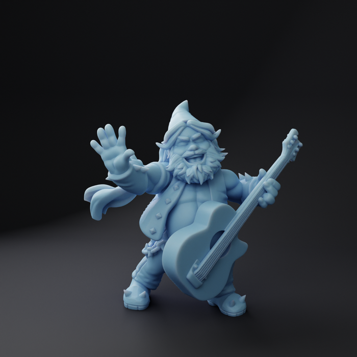 Gnome Bard Guitarist Kaybee | Bardic Beatdown | Twin Goddess Miniatures