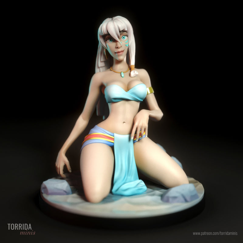 Kida | Pin-Up Statue Fan Art Miniature Unpainted | Torrida Minis