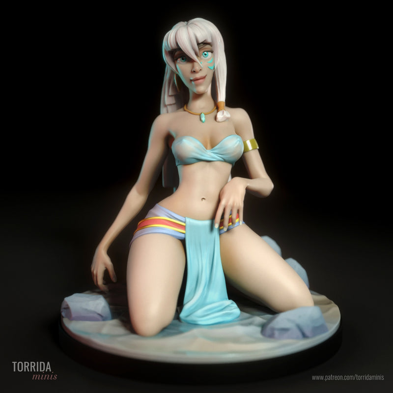Kida | Pin-Up Statue Fan Art Miniature Unpainted | Torrida Minis