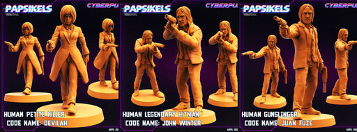 Killer Trio Miniatures | Cyberpunk | Sci-Fi Miniature | Papsikels TabletopXtra