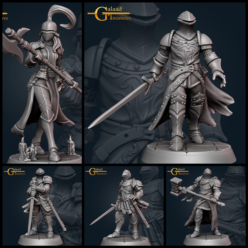 Knight Miniatures | December Adventurer | Fantasy Miniature | Galaad Miniatures TabletopXtra