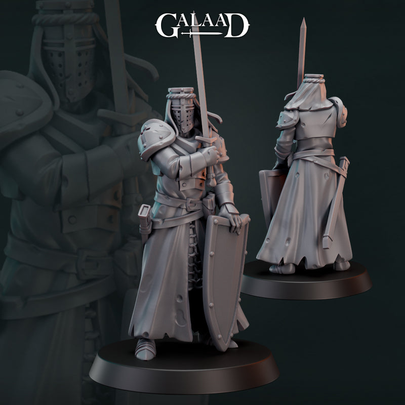 Templar Knight Miniatures | Fantasy Miniature | Galaad Miniatures