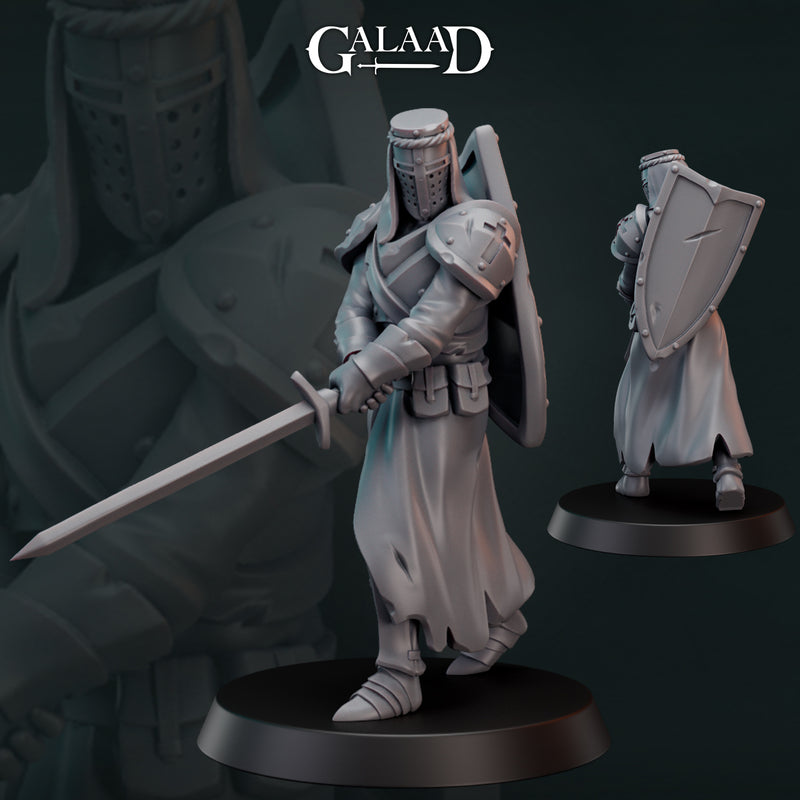 Templar Knight Miniatures | Fantasy Miniature | Galaad Miniatures