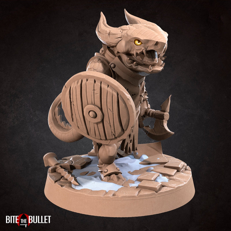 Kobold Warrior | Bullet Town Christmas | Fantasy Miniature | Bite the Bullet TabletopXtra