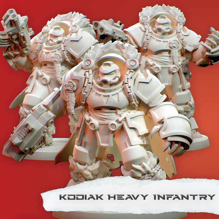 Kodiak Heavy Infantry Squad | Space Bears | Grimdark Miniature | Tabletop Time