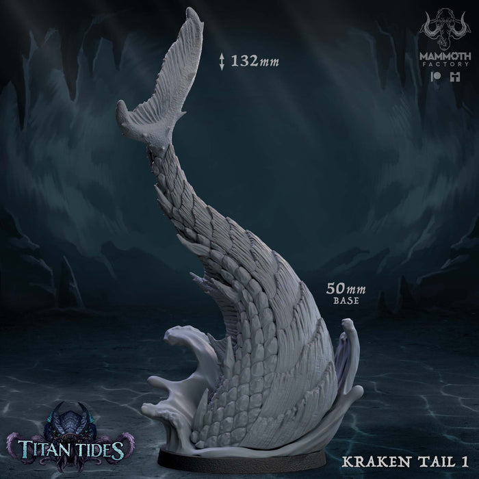 Kraken Tail Miniatures | Titan Tides | Fantasy Tabletop Miniature | Mammoth Factory