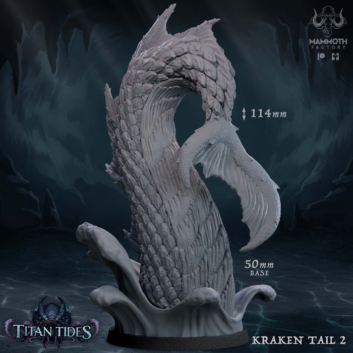 Kraken Tail Miniatures | Titan Tides | Fantasy Tabletop Miniature | Mammoth Factory