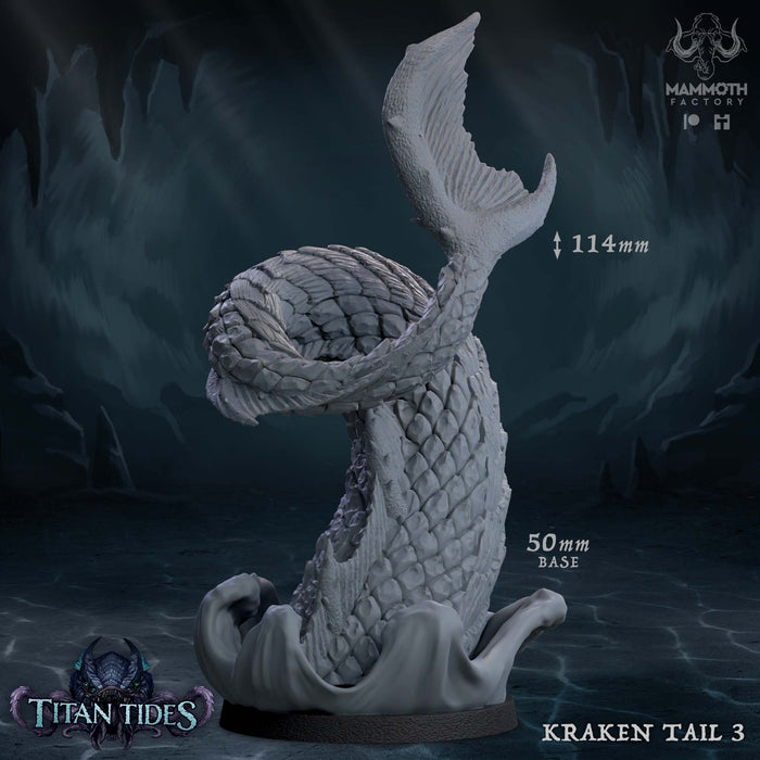 Kraken Tail Miniatures | Titan Tides | Fantasy Tabletop Miniature | Mammoth Factory