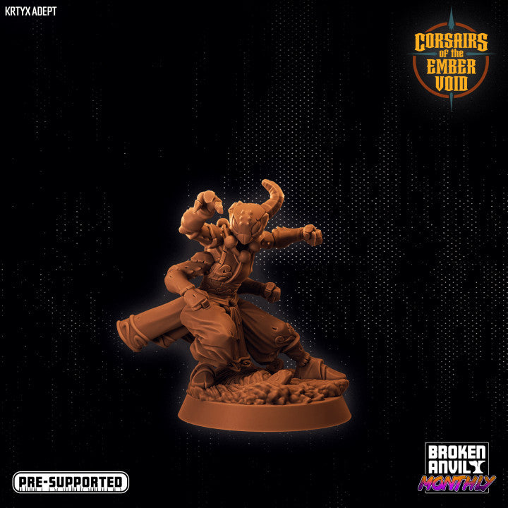 Krytyx Adept | Corsairs of the Ember Void | Tabletop RPG Miniature TabletopXtra