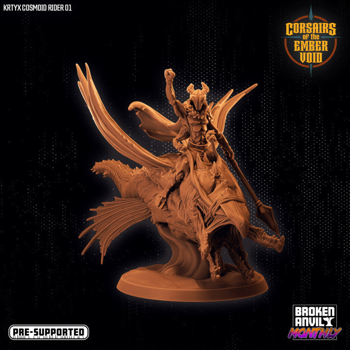 Krytyx Cosmoid Rider 1 | Corsairs of the Ember Void | Tabletop RPG Miniature TabletopXtra
