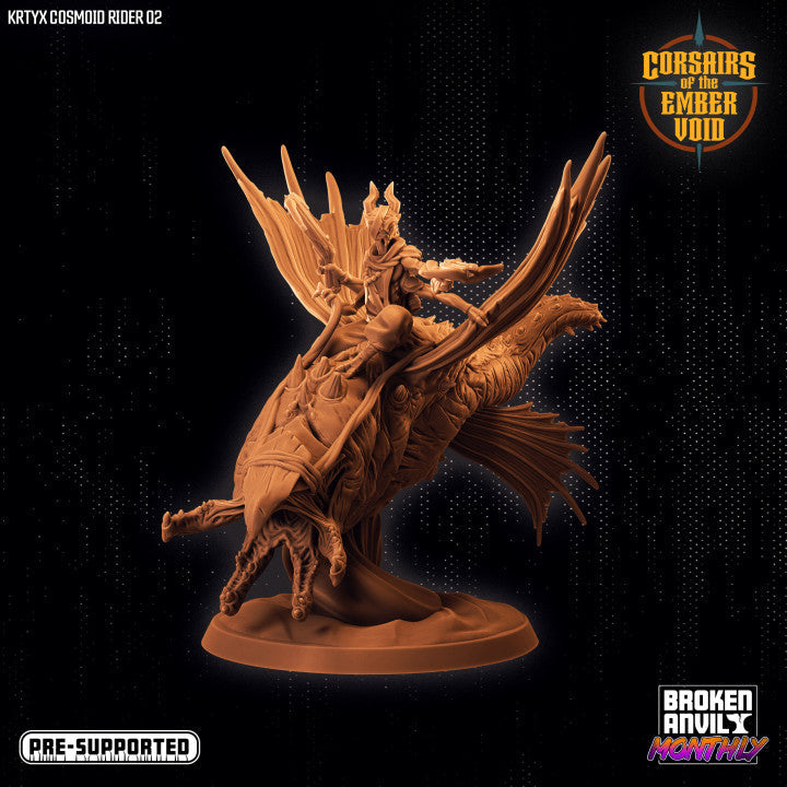 Krytyx Cosmoid Rider 2 | Corsairs of the Ember Void | Tabletop RPG Miniature TabletopXtra