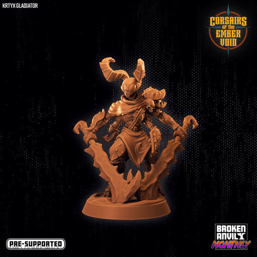 Krytyx Gladiator | Corsairs of the Ember Void | Tabletop RPG Miniature TabletopXtra
