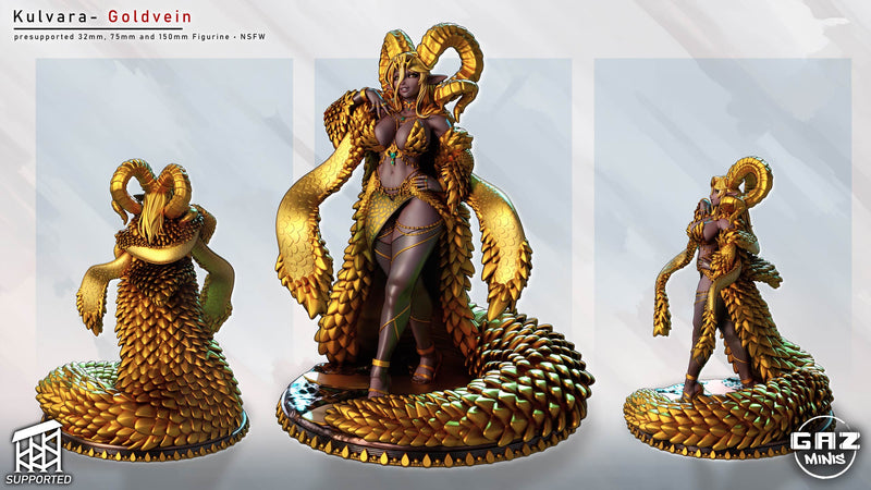Gilded Dragon Matriarch | Fantasy Pin-Up | Gaz Minis
