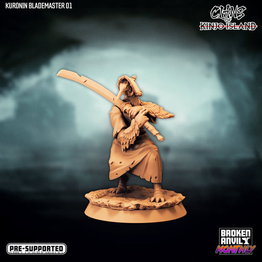 Kuronin Blademaster A | Clans of Kinjo Island | Tabletop RPG Miniature TabletopXtra