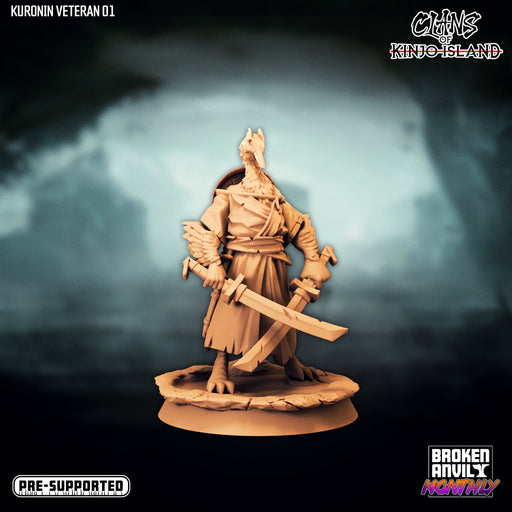 Kuronin Veteran A | Clans of Kinjo Island | Tabletop RPG Miniature TabletopXtra
