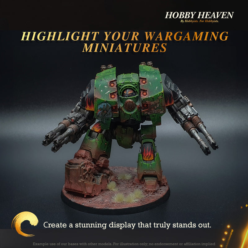 80mm Round Plain Plastic Bases