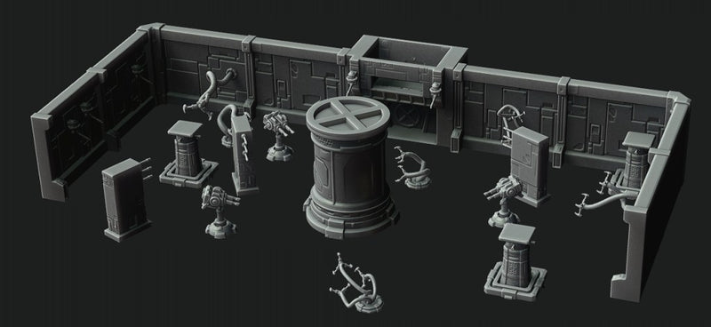 Hazard Room Kit | Terrain | Sci-Fi Miniature | C27 Studio