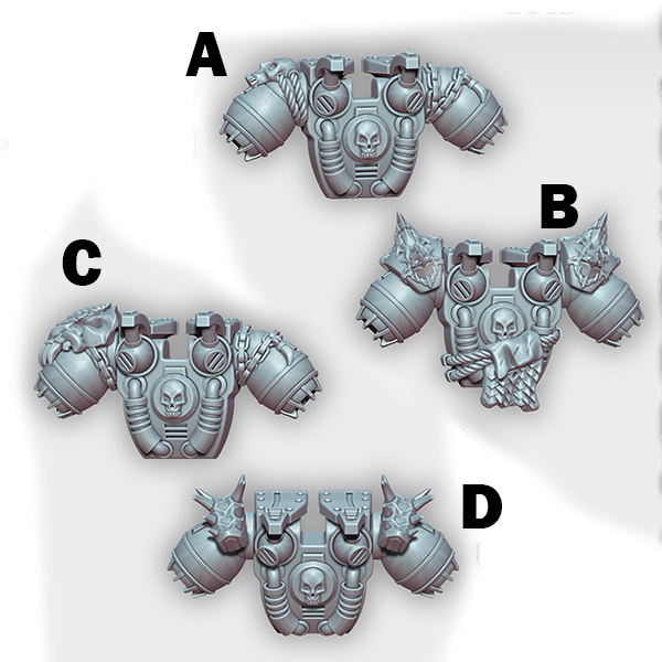 Space Warrior Jump Packs | Tyrant Hunters | Ratman Forge | Sci-Fi Grimdark Custom Bitz Wargaming Miniatures 28mm 32mm